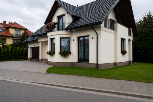 Home Visualisierung moderner Zaunanlage vor der Umsetzung