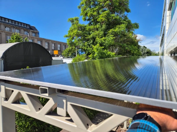 Polycarbonat Überdachung für Sitzbereich